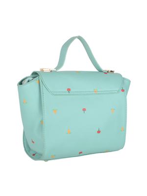 green leatherette regular sling bag - 14464098 - Standard Image - 2