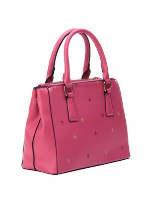 pink leatherette handbag - 14464101 - Standard Image - 2