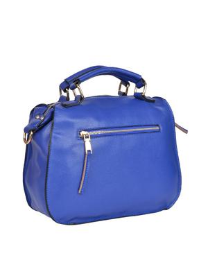 blue leatherette regular handbag - 14464132 - Standard Image - 2