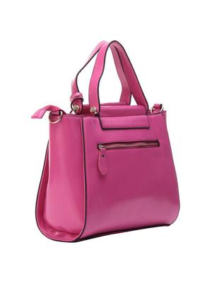 pink leatherette regular handbag - 14464218 - Standard Image - 2
