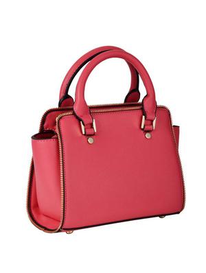 pink leatherette regular handbag - 14464236 - Standard Image - 2