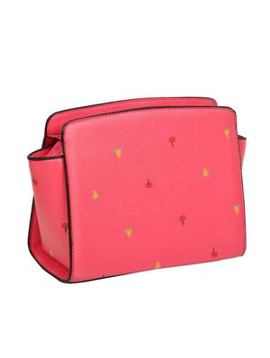 pink leatherette regular handbag - 14464240 - Standard Image - 2