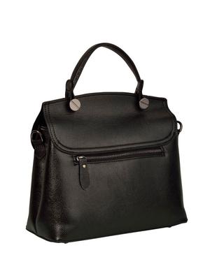 black leatherette regular handbag - 14464464 - Standard Image - 2