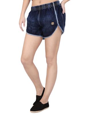 dark blue denim shorts - 14464971 - Standard Image - 2
