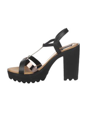 black patent leather platforms sandals - 14465174 - Standard Image - 2