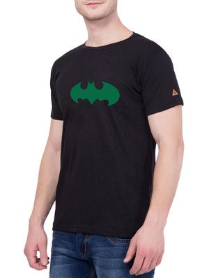 black cotton chest print t-shirt - 14467286 - Standard Image - 2