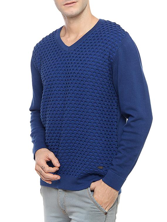 blue acrylic pullover - 14467868 - Zoom Image - 2