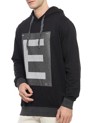 black polyester printed sweatshirt - 14467876 - Standard Image - 2