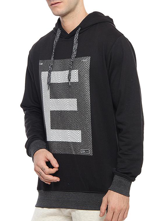 black polyester printed sweatshirt - 14467876 - Zoom Image - 2