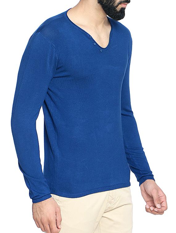 blue cotton t-shirt - 14467911 - Zoom Image - 2