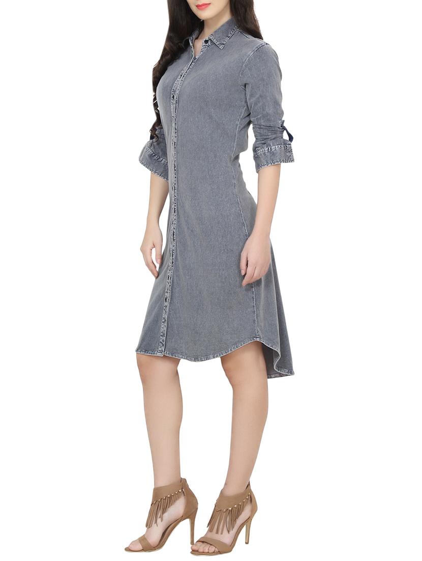 Grey shirt dress - 14468069 - Zoom Image - 2