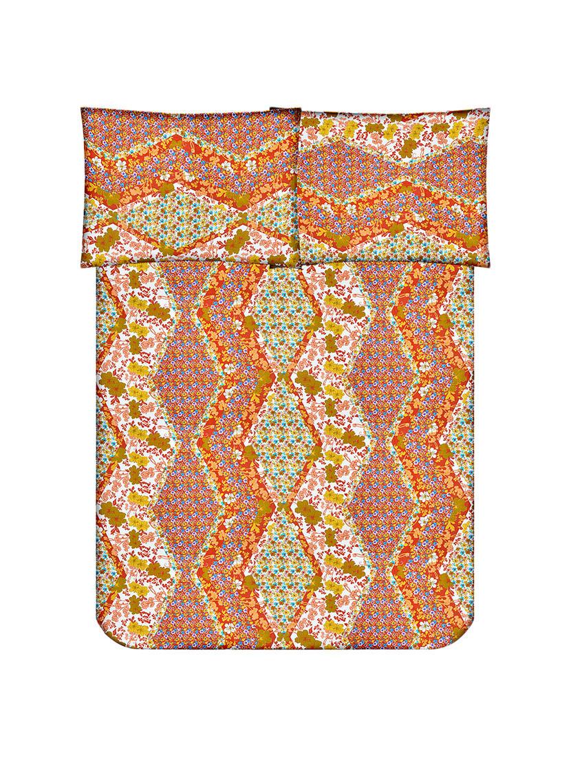 Floral Print Cotton Double Bedsheet with 2 Pillow Covers - 14469059 - Zoom Image - 2