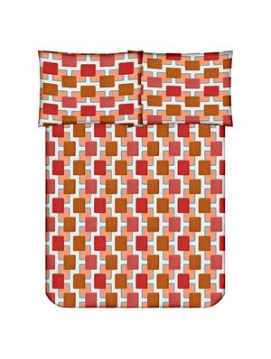 Check Print Cotton Double Bedsheet with 2 Pillow Covers - 14469086 - Standard Image - 2
