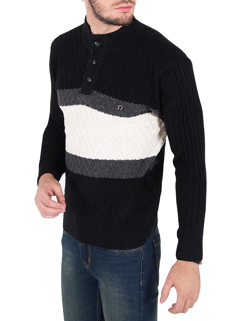 black woollen pullover - 14471268 - Zoom Image - 2