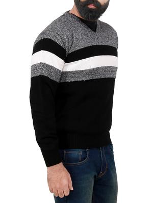 black woollen pullover - 14471311 - Standard Image - 2