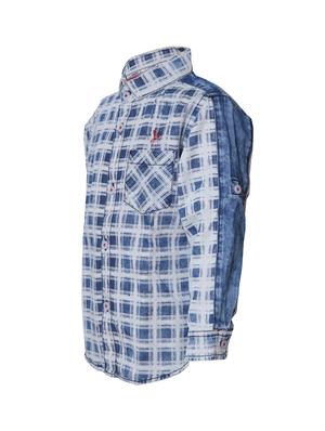 pocket patched grid pattern shirt - 14474091 - Standard Image - 2