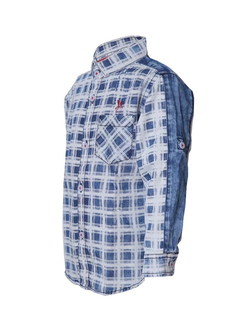 pocket patched grid pattern shirt - 14474091 - Zoom Image - 2