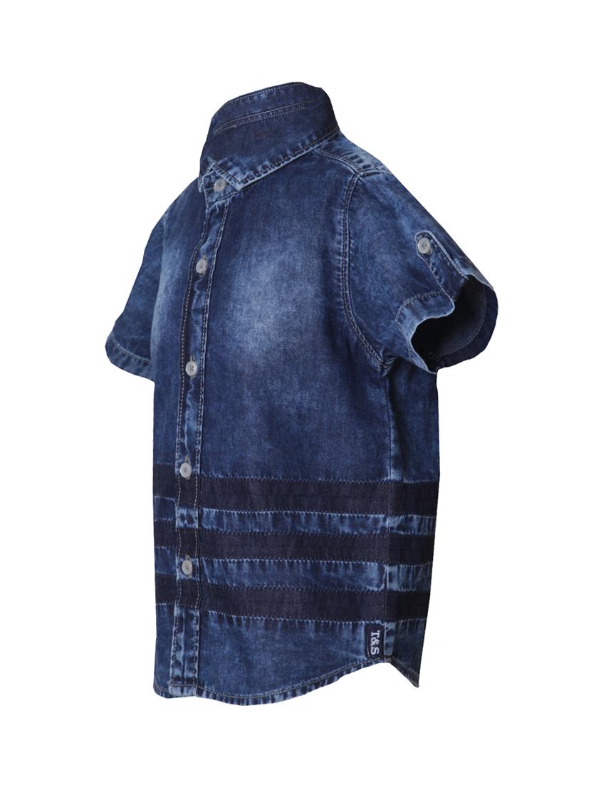 dark blue denim shirt - 14474164 - Zoom Image - 2