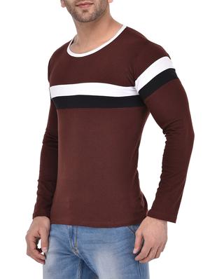 brown cotton t-shirt - 14474831 - Standard Image - 2