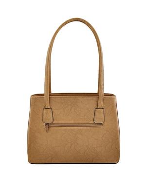 brown leatherette regular handbag - 14479898 - Standard Image - 2