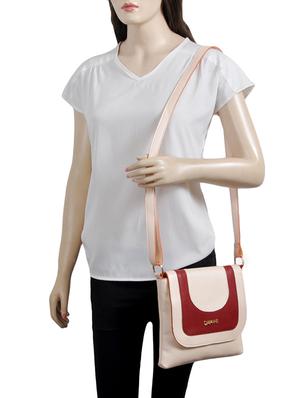 pink leatherette regular sling bag - 14479976 - Standard Image - 5