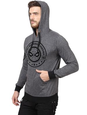 grey fleece chest print sweatshirt - 14481632 - Standard Image - 2