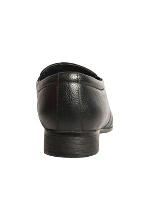 black Leather formal slip on - 14482106 - Standard Image - 2