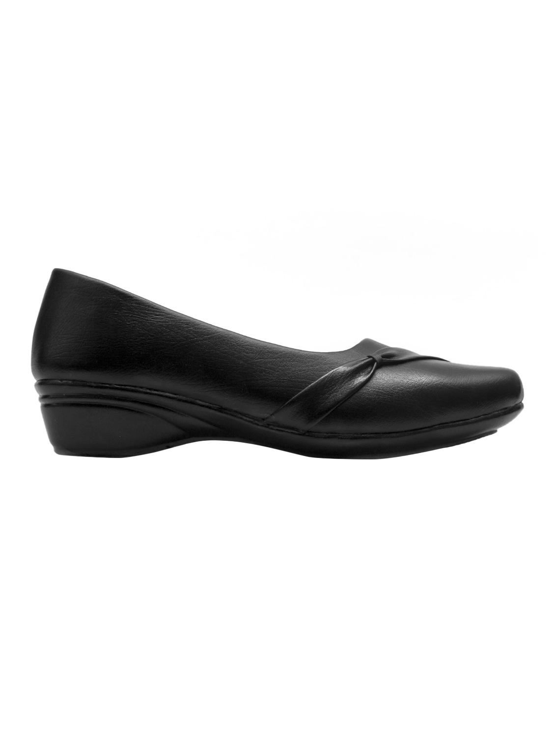 black faux leather slip on formal shoes - 14482318 - Zoom Image - 2