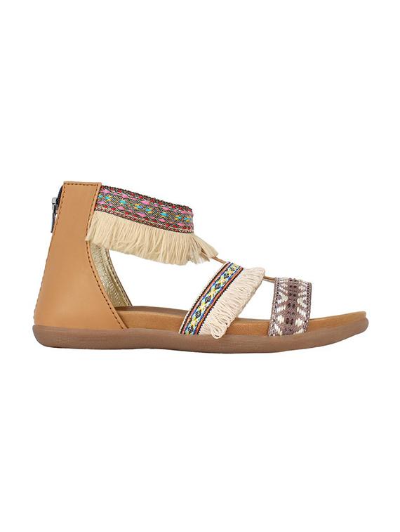 beige leatherette flats - 14483294 - Zoom Image - 2