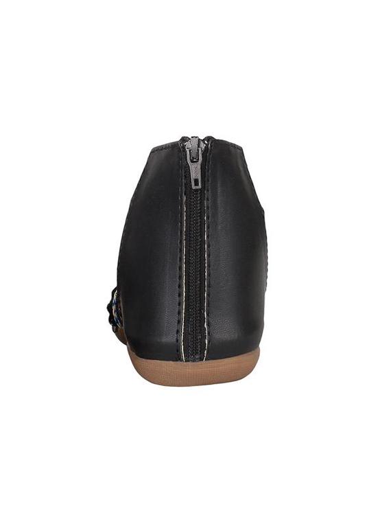 black leatherette flats - 14483295 - Zoom Image - 2