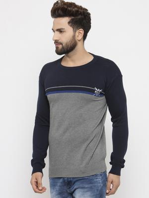 grey cotton pullover - 14484819 - Standard Image - 2