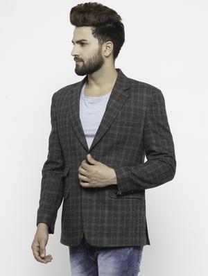 black wool & polyester blend casual blazer - 14484849 - Standard Image - 2