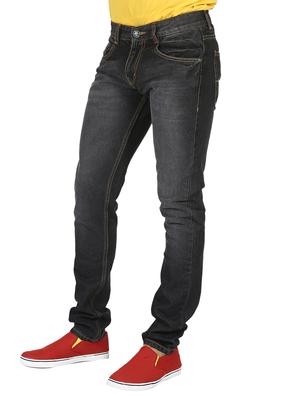 black denim washed jeans - 14486819 - Standard Image - 2