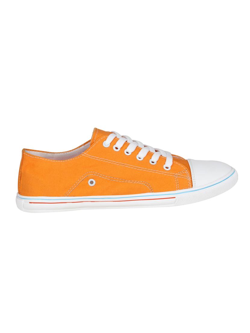 orange Canvas lace up sneaker - 14487592 - Zoom Image - 2