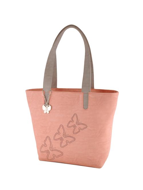 pink leatherette regular handbag - 14488111 - Standard Image - 1