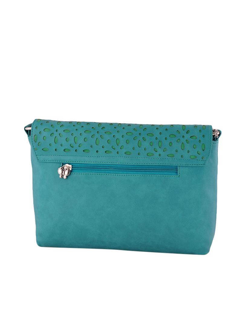 blue leatherette regular sling bag - 14488129 - Zoom Image - 2