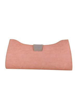 pink leatherette clutch - 14488251 - Standard Image - 2