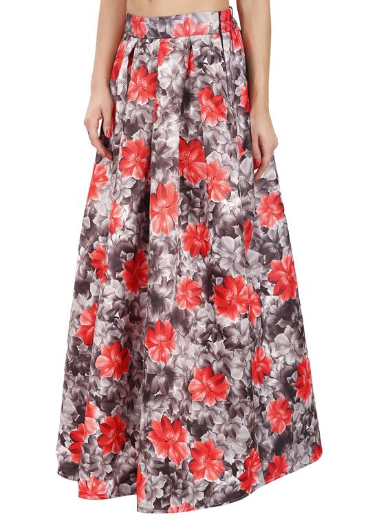 multicolored pleated skirt - 14490880 - Zoom Image - 2