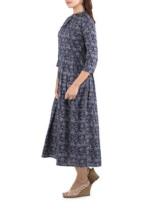 indigo cotton kurta - 14493002 - Standard Image - 2