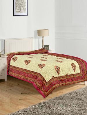 100% Cotton Jaipuri Single Quilt - 14495390 - Standard Image - 2