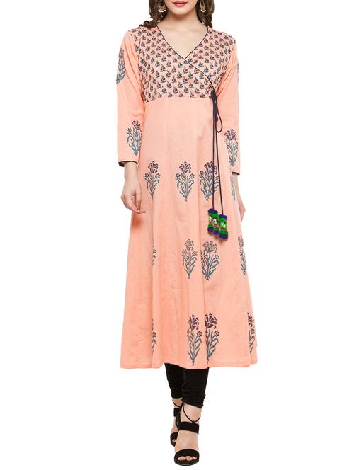 angrakha printed kurta - 14495452 - Standard Image - 1