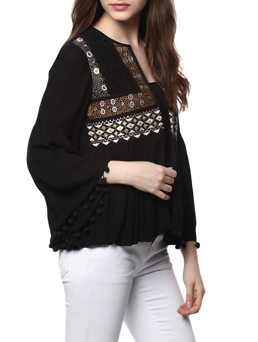 black rayon top - 14496790 - Zoom Image - 2