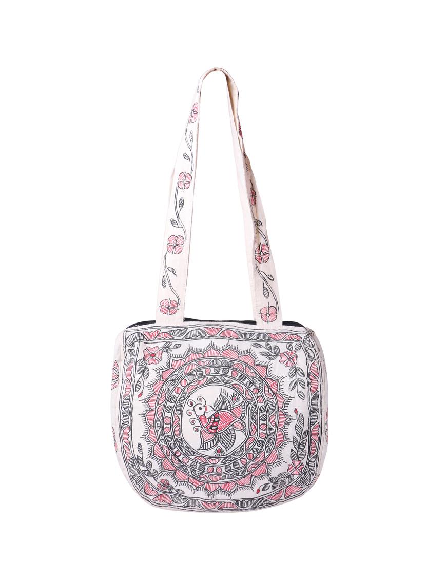 white cotton regular handbag - 14497288 - Zoom Image - 2