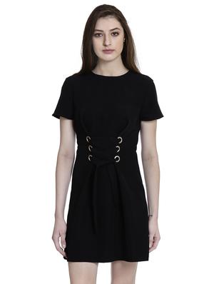 solid black a-line dress - 14497685 - Standard Image - 2