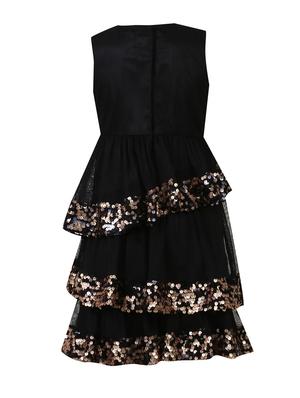 black polyester frock - 14498057 - Standard Image - 2