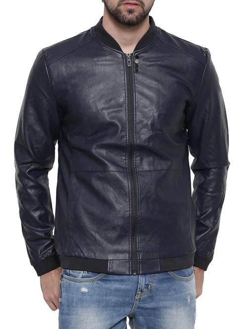 blue biker jacket - 14498216 - Standard Image - 1