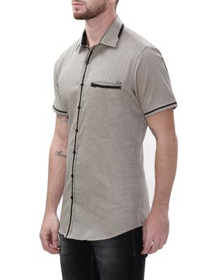 grey cotton casual shirt - 14498542 - Standard Image - 2