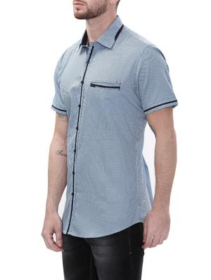 blue cotton casual shirt - 14498543 - Standard Image - 2