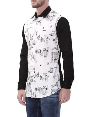 white cotton casual shirt - 14498571 - Standard Image - 2