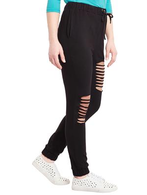 black cotton joggers - 14499588 - Standard Image - 2